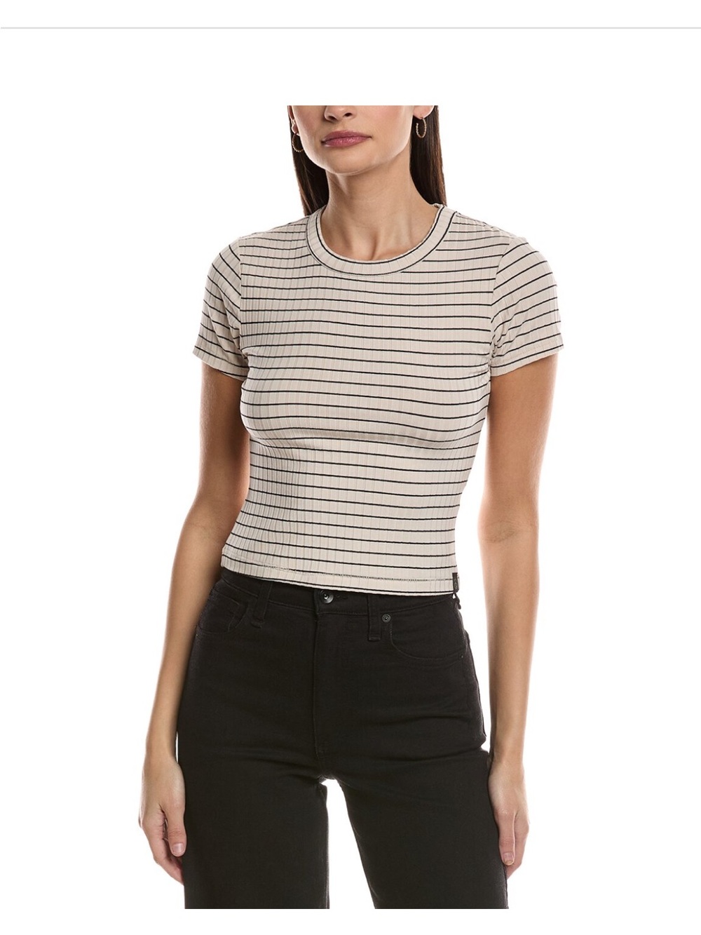 Rag and bone Luca stripe baby tee NWT